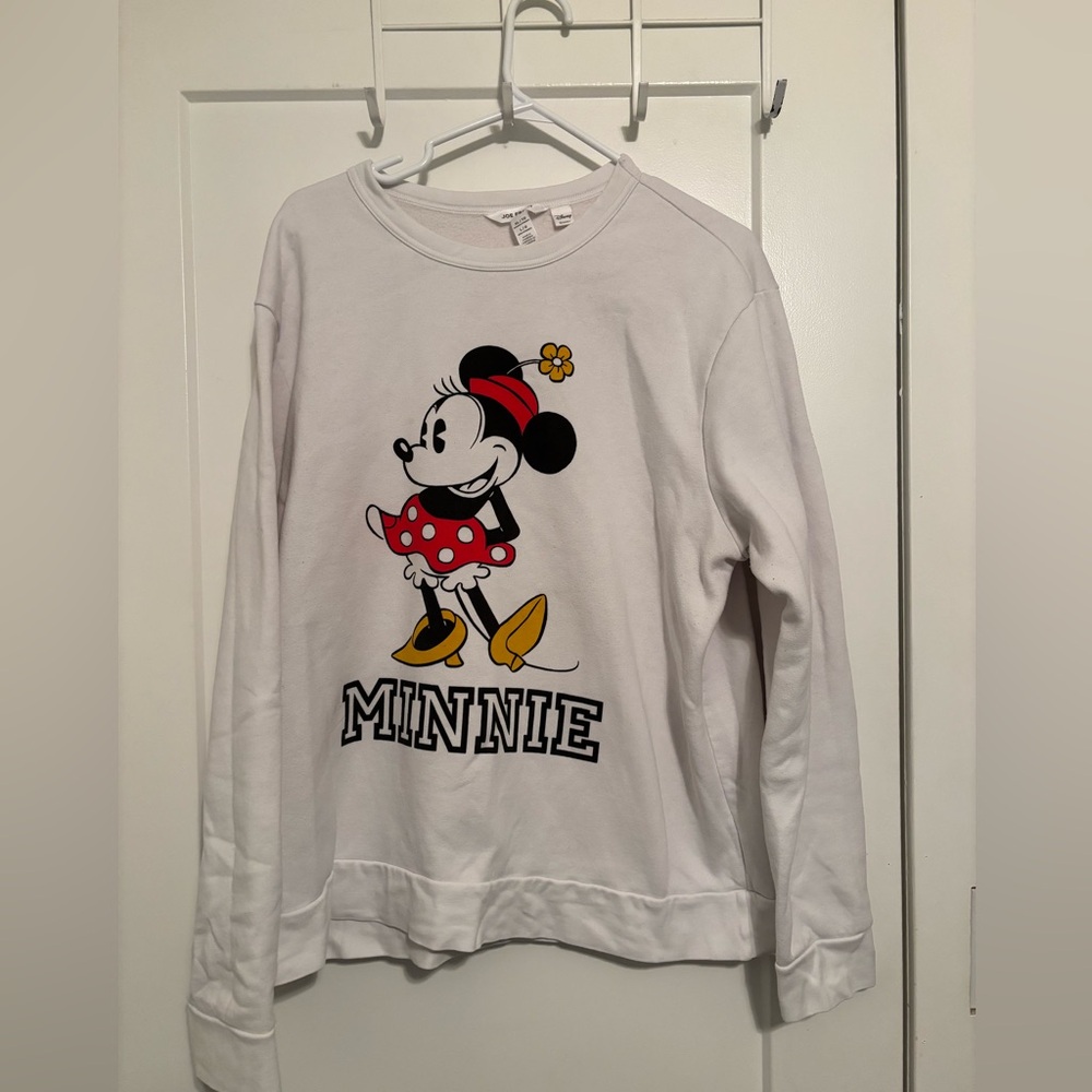 Disney Minnie Mouse White Sweatshirt